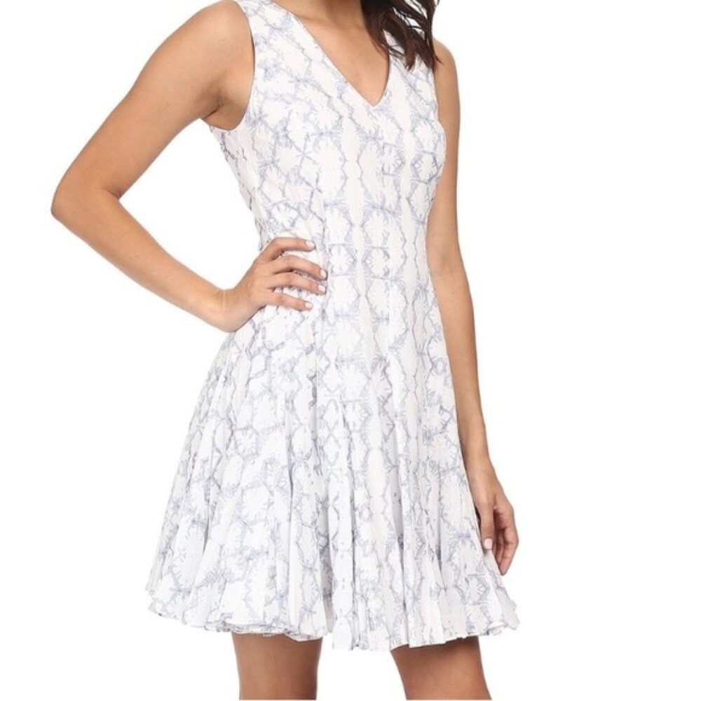 Rebecca Taylor Frost Fit and Flare 100% Cotton Dress Size 0